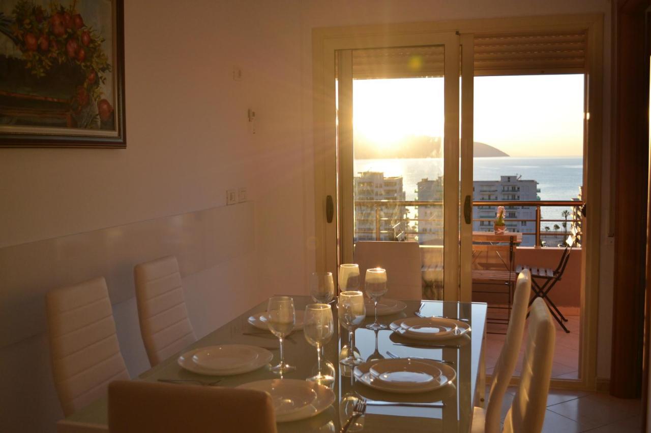 Seaview Penthouse 2 Bedrooms Apartment & Box Garage Vlore Bagian luar foto