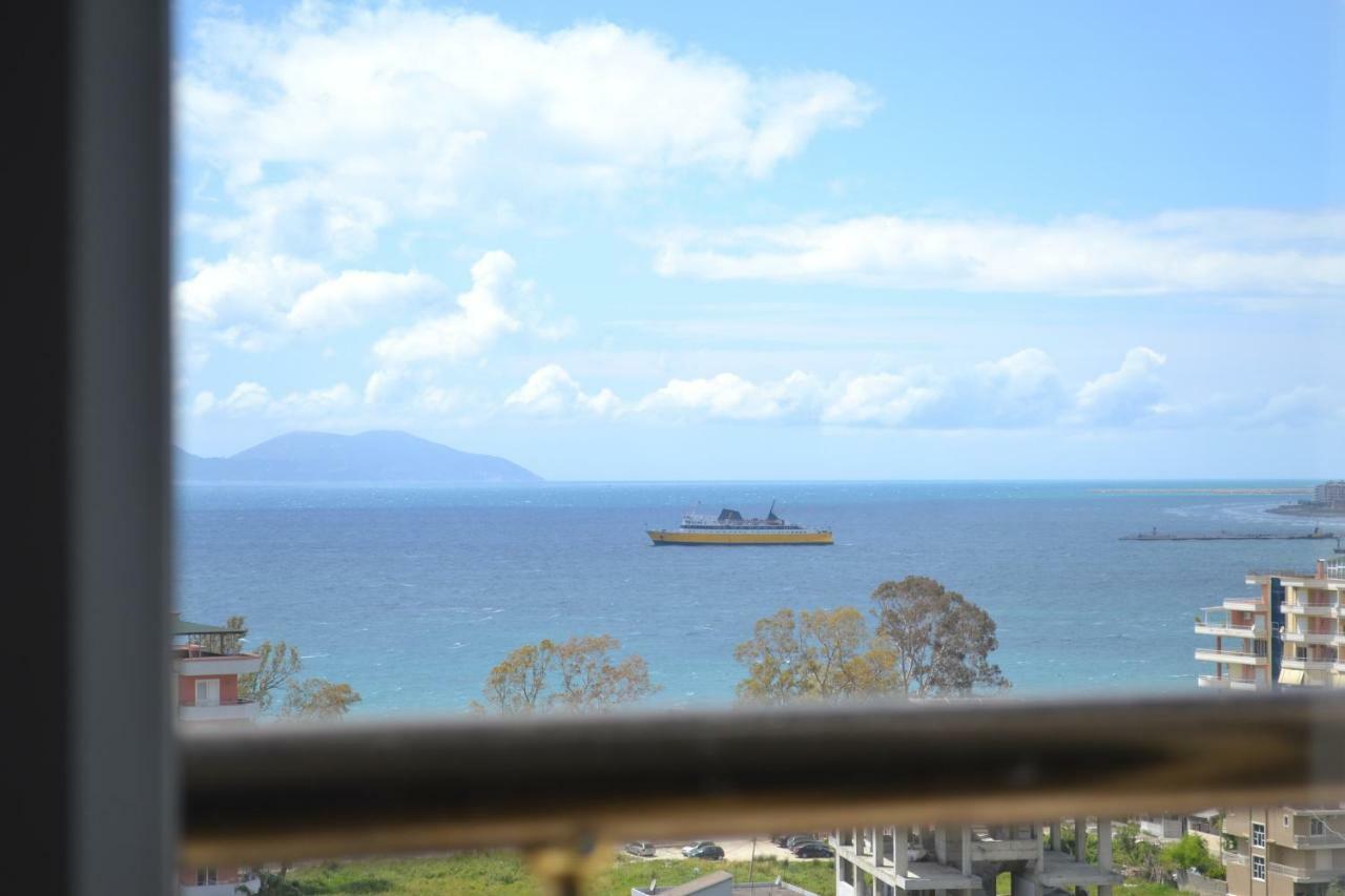 Seaview Penthouse 2 Bedrooms Apartment & Box Garage Vlore Bagian luar foto